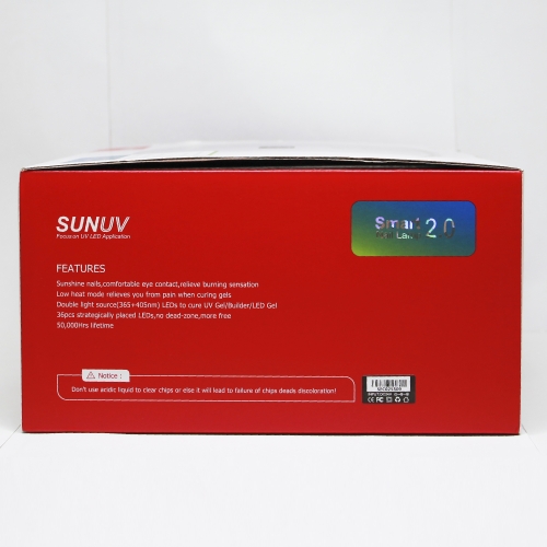 SUN 4 Smart 2.0, УФ лампа для маникюра 48 Вт, SUNUV (Китай)