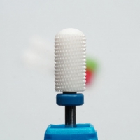 Фреза керамическая (цилиндр с полусферой) синяя